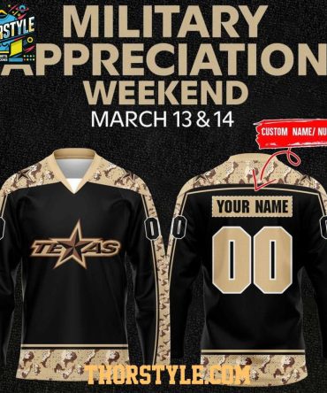 Texas Stars Military Appreciation 2026 Night Personalized Hockey Jersey