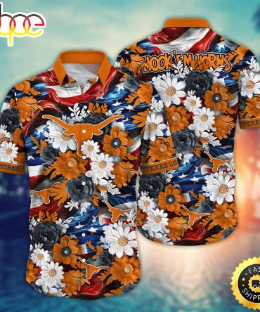 Texas Longhorns Ncaa2 Hawaii Shirt Independence Day