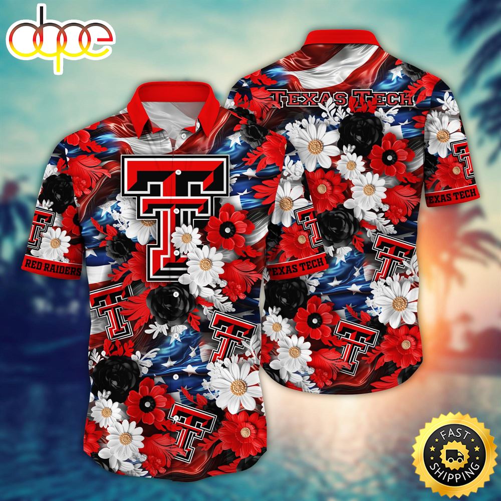 Texas Tech Red Raiders Ncaa3 Hawaii Shirt Independence Day
