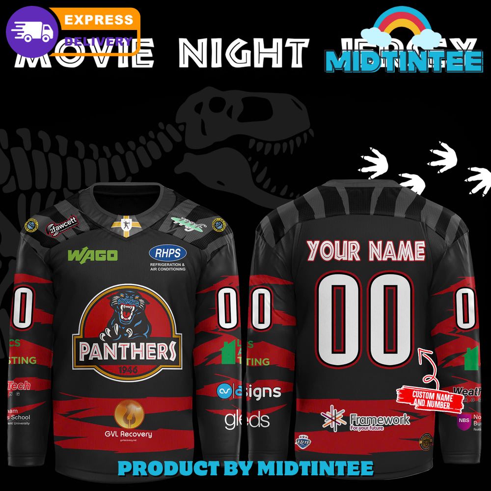 The Nottingham Panthers Movie Night Hockey Jersey
