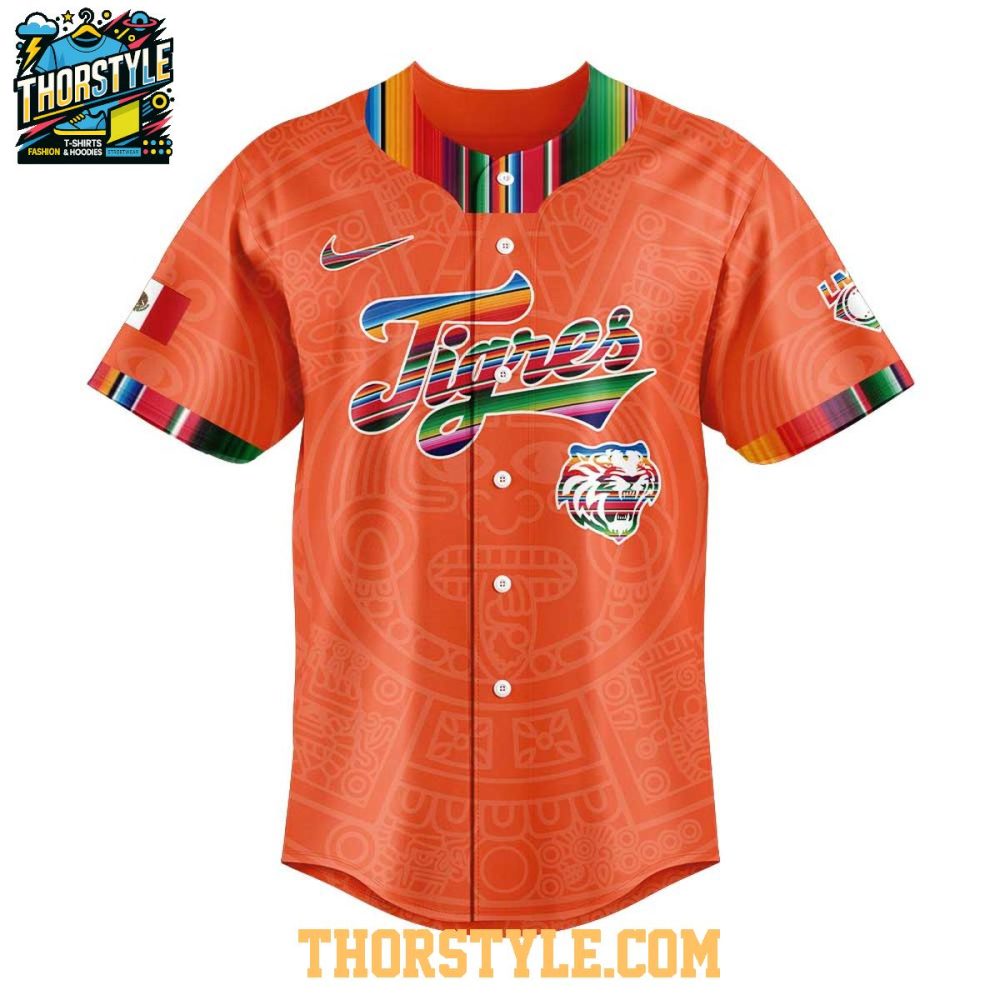 Tigres De Quintana Roo Mexican Heritage 2025 Celebration Baseball Jersey - Image 2