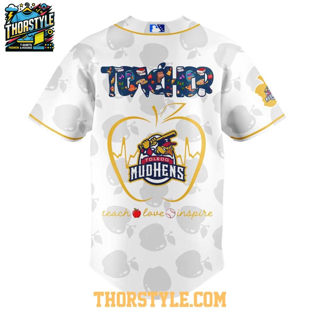 Toledo Mud Hens 2025 Teacher Appreciation Love Baseball Jersey - Image 3