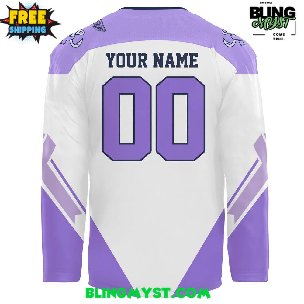 Toledo Walleye 2025 Hockey Fight Cancer Hockey Jersey - Image 3