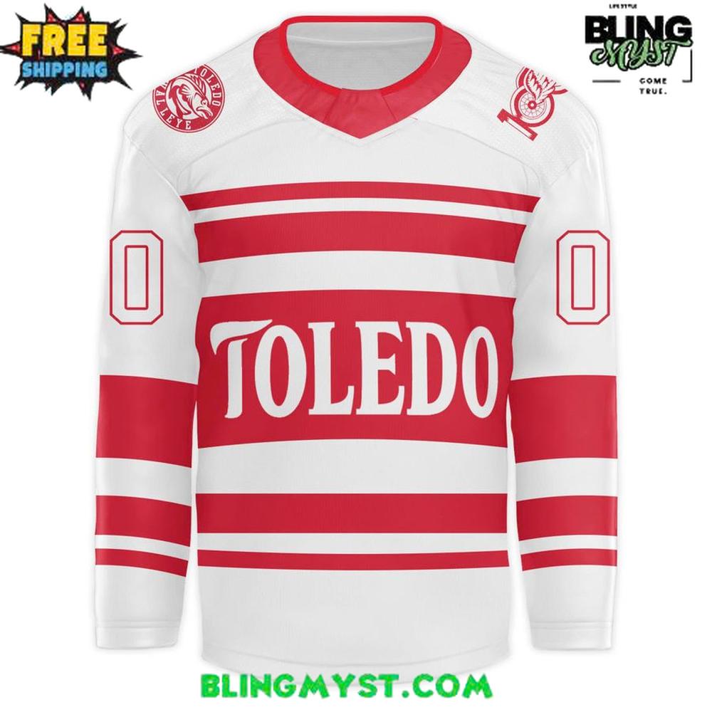 Toledo Walleye Detroit Red Wings Night Limited Edition Hockey Jersey - Image 2