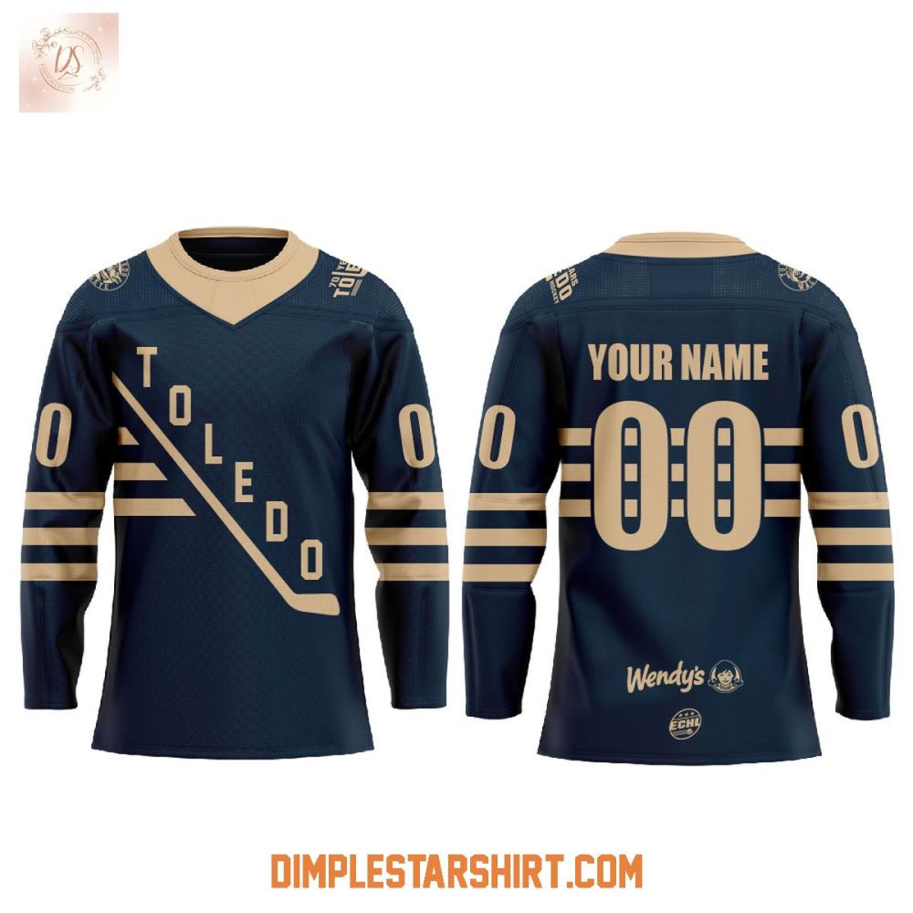 Toledo Walleye Heritage Weekend 70 Years Of History Hockey Jersey