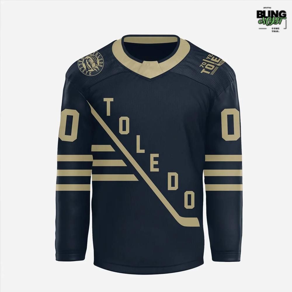 Toledo Walleye Heritage Weekend Limited Edition Hockey Jersey - Image 2