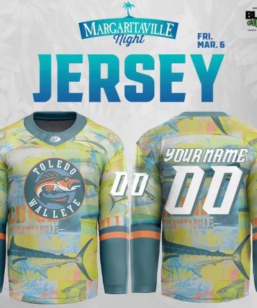 Toledo Walleye Margaritaville Night Special Edition Hockey Jersey
