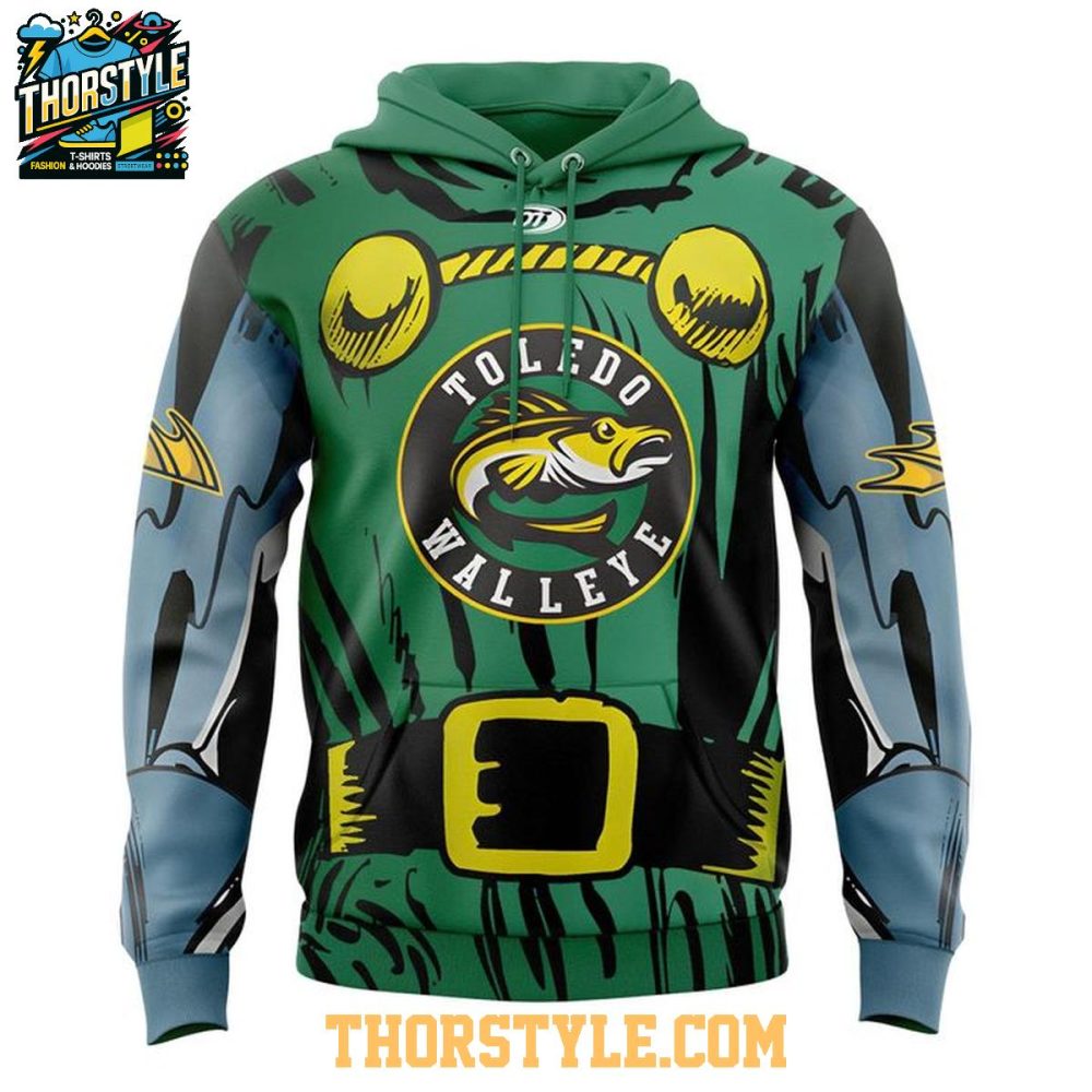 Toledo Walleye Marvel Doctor Doom 2025 Christmas Hoodie T-Shirt - Image 2