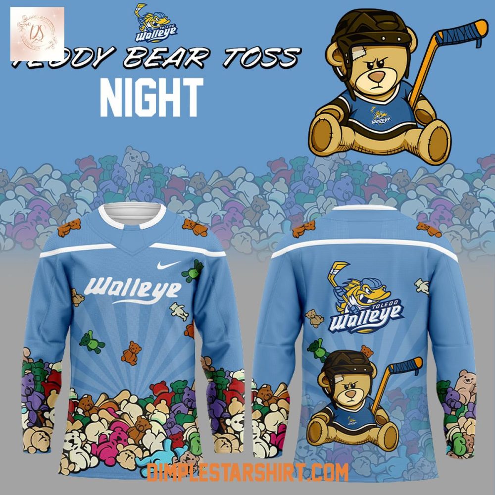 Toledo Walleye Teddy Bear Toss Night 2025 Jersey