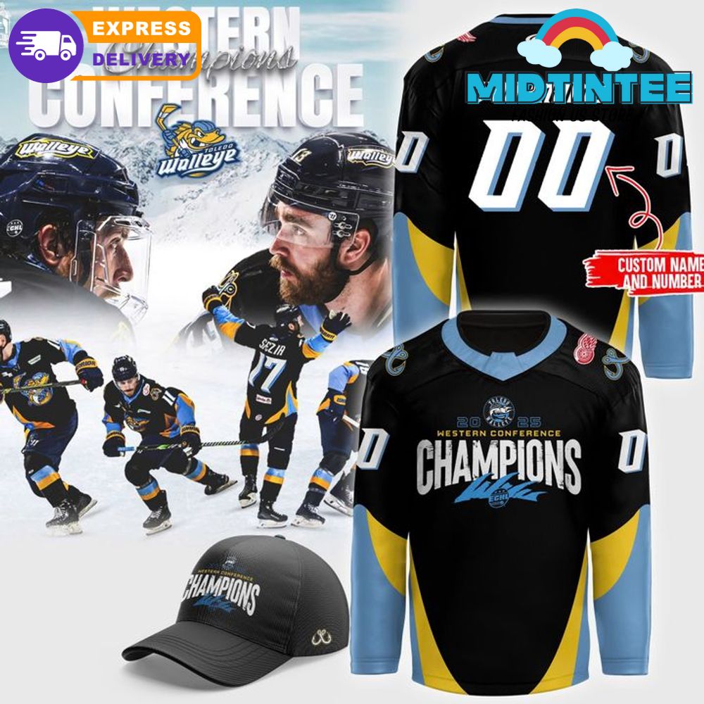 Toledo Walleye Western Conference Champions Hockey Jersey 2025