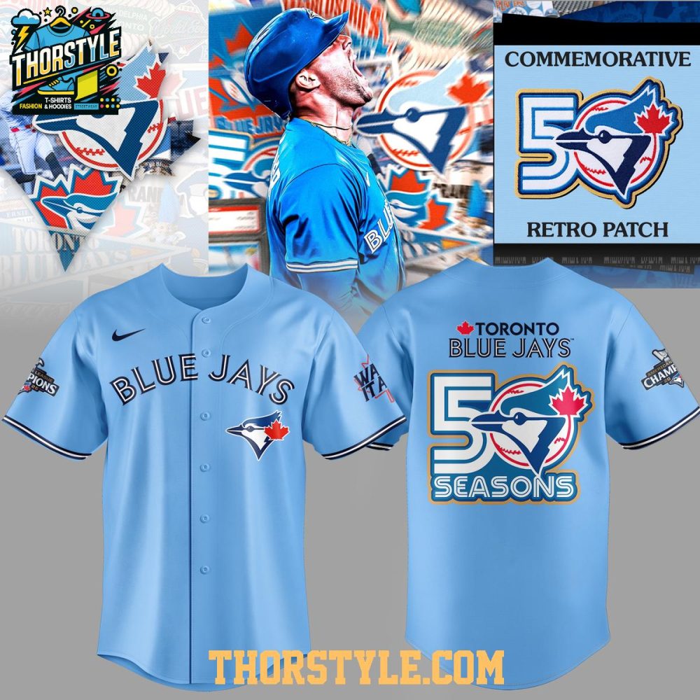 Toronto Blue Jays 50 Seasons 2026 Commemorative Retro Baseball Jersey