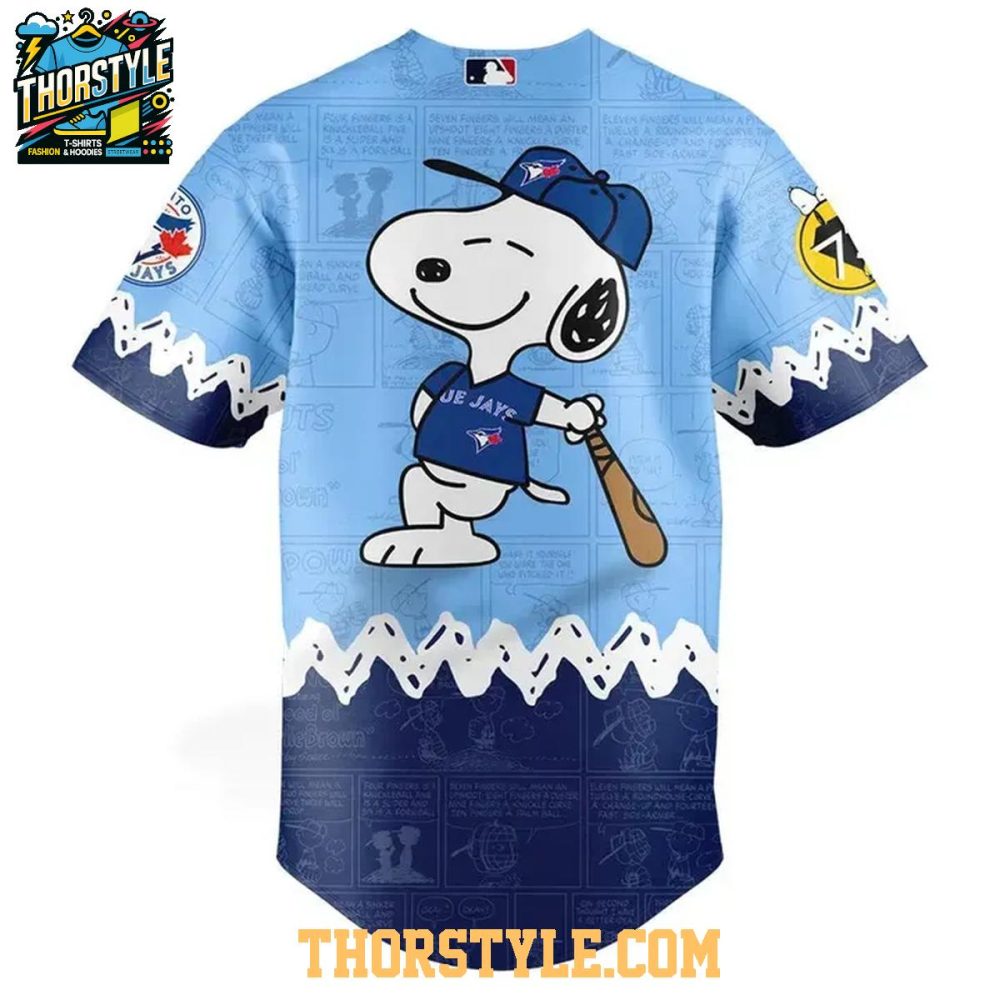 Toronto Blue Jays Peanuts Day Of Celebration 1950-2025 Baseball Jersey - Image 3