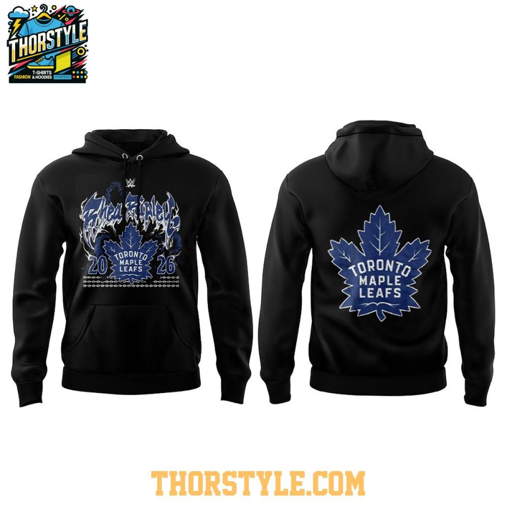 Toronto Maple Leafs Co-Branded 2026 Rhea Ripley Hoodie T-Shirt - Image 2