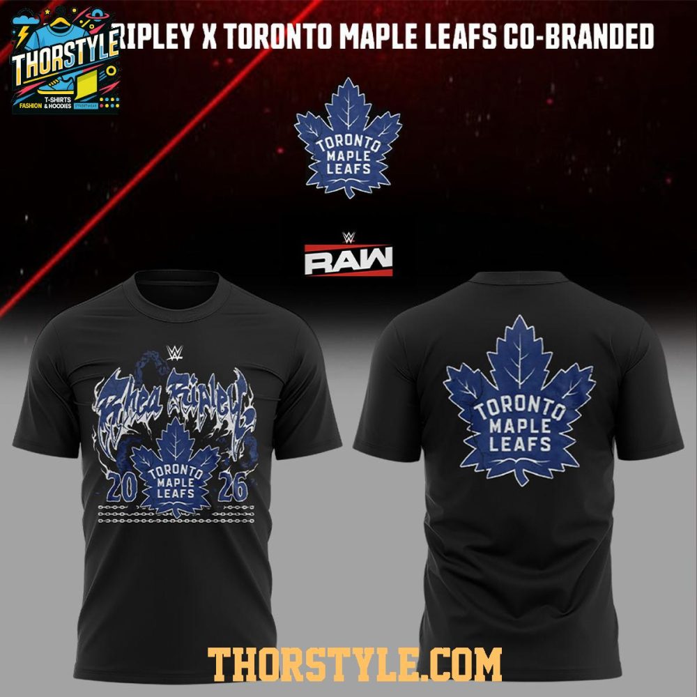 Toronto Maple Leafs Co-Branded 2026 Rhea Ripley Hoodie T-Shirt - Image 3