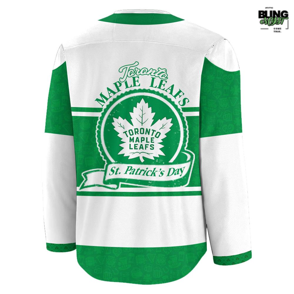 Toronto Maple Leafs St. Patrick'S Day 2026 Hockey Jersey - Image 3