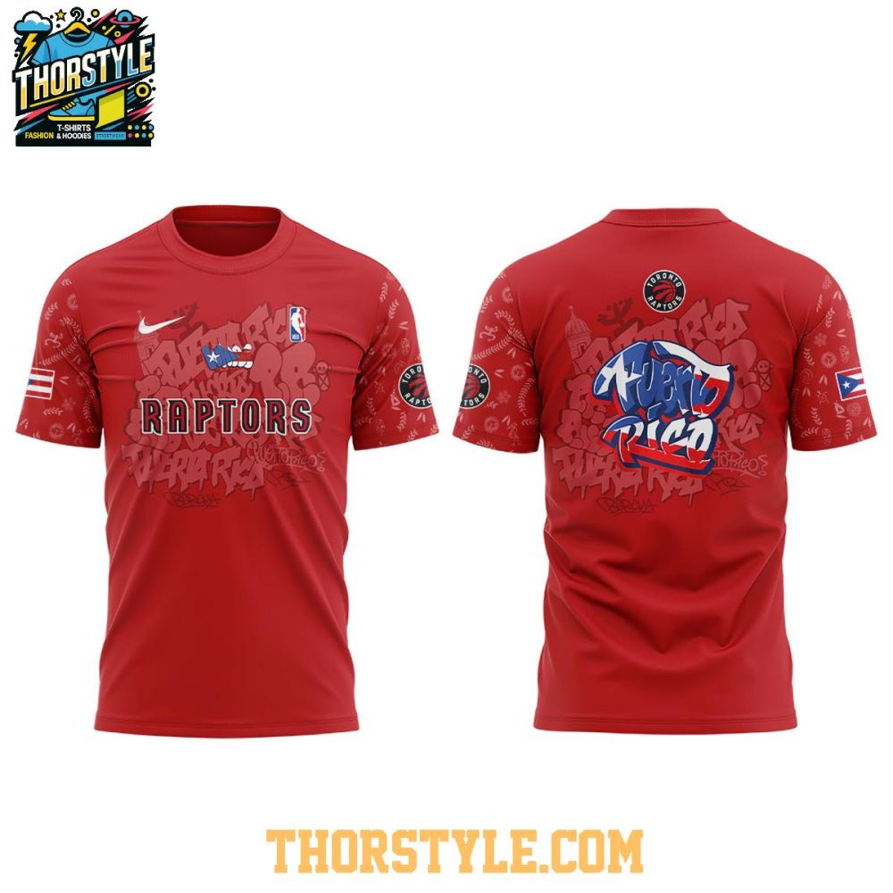 Toronto Raptors Puerto Rican Heritage Root And Culture 2025 Hoodie T-Shirt - Image 4