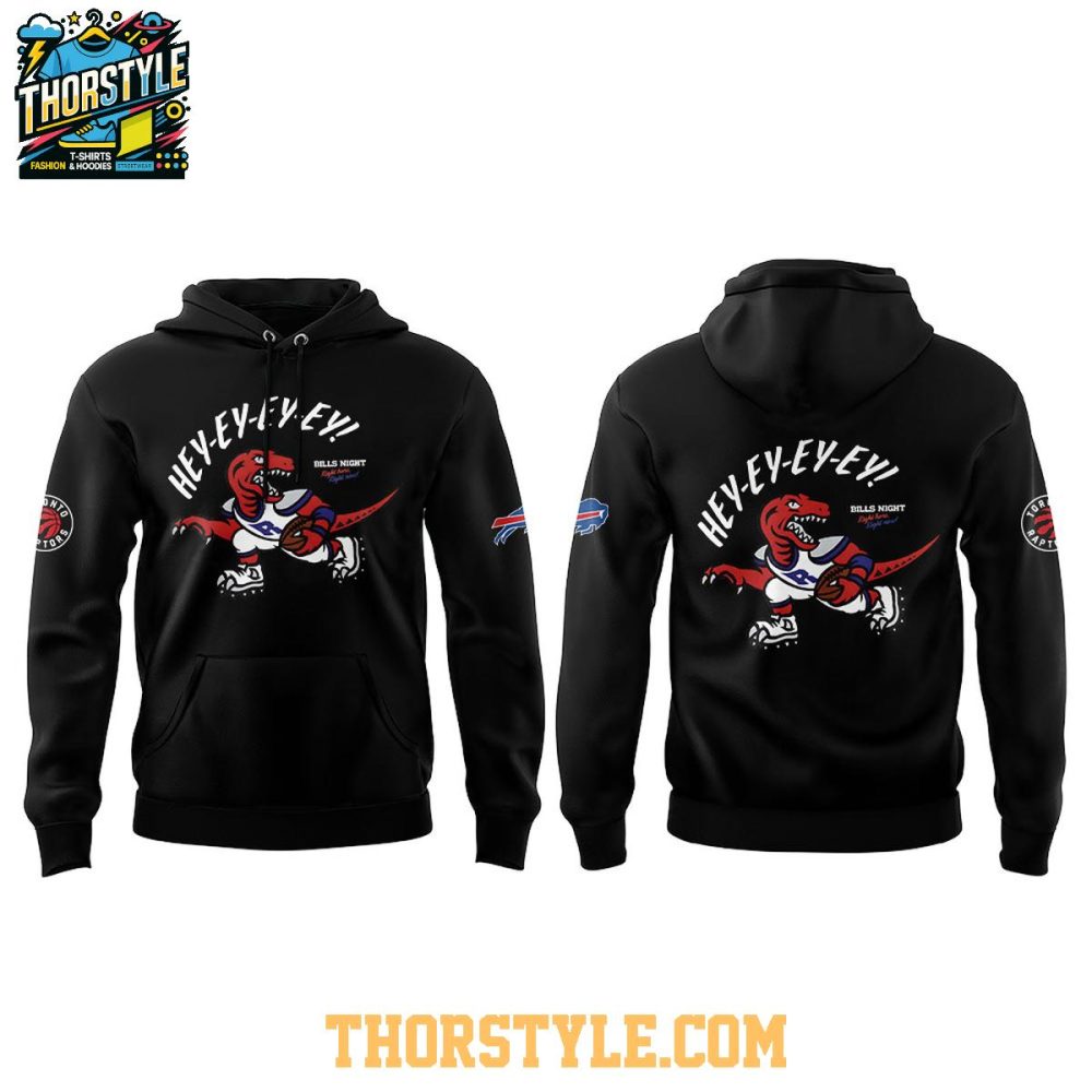 Toronto Raptors X Buffalo Bills 2026 Night Celebrate Hoodie T-Shirt - Image 2