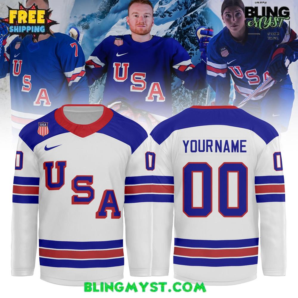 Usa Olympic 2026 Winter Games Hockey Jersey - Image 2