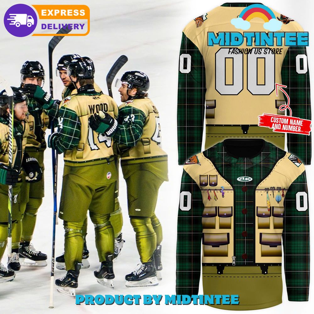 Utah Grizzlies “Fishing Night” Hockey Jersey