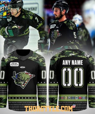 Utah Grizzlies Military Night 2026 Personalized Hockey Jersey
