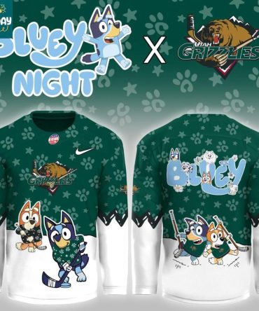 Utah Grizzlies X Bluey And Bingo 2026 Game Night Hockey Jersey