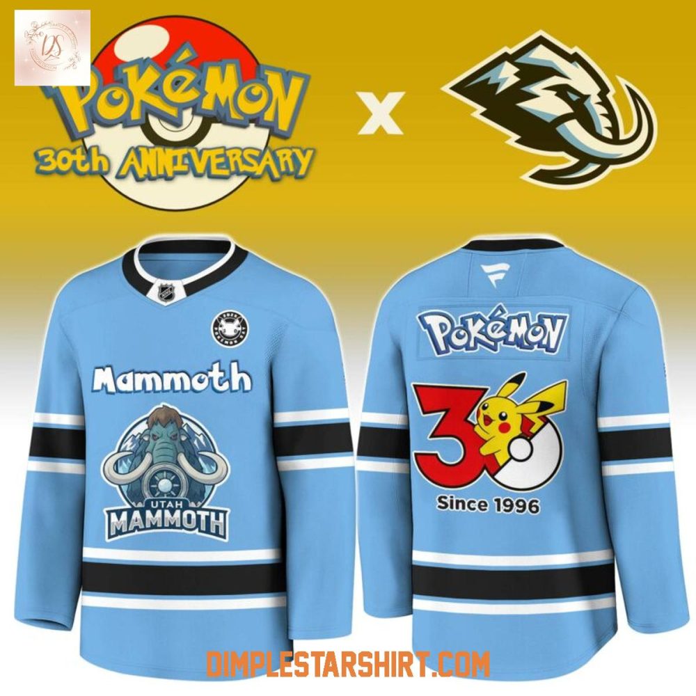 Utah Mammoth X Pokemon 30Th Anniversary Jersey