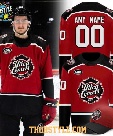 Utica Comets Firefighters Appreciation 2026 Personalized Hockey Jersey