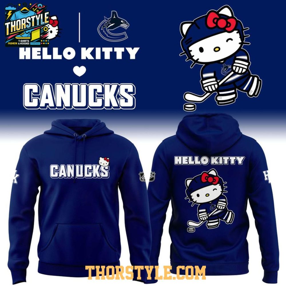 Vancouver Canucks 2026 Hello Kitty Commemorating Night Hoodie Shirts