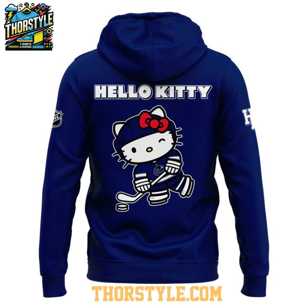 Vancouver Canucks 2026 Hello Kitty Commemorating Night Hoodie Shirts - Image 3