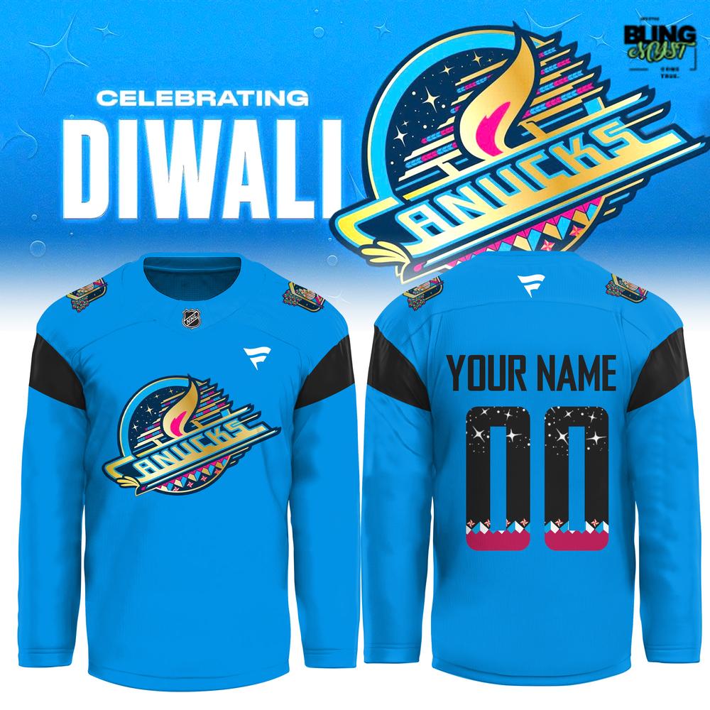 Vancouver Canucks Intense Live At Diwali Nhl Hockey Jersey
