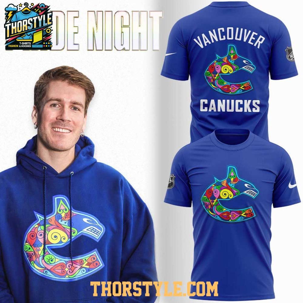 Vancouver Canucks Pride Night 2026 Celebrating Nhl Hoodie T-Shirt - Image 3