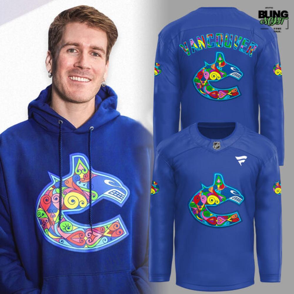 Vancouver Canucks Pride Night 2026 Special Hockey Jersey