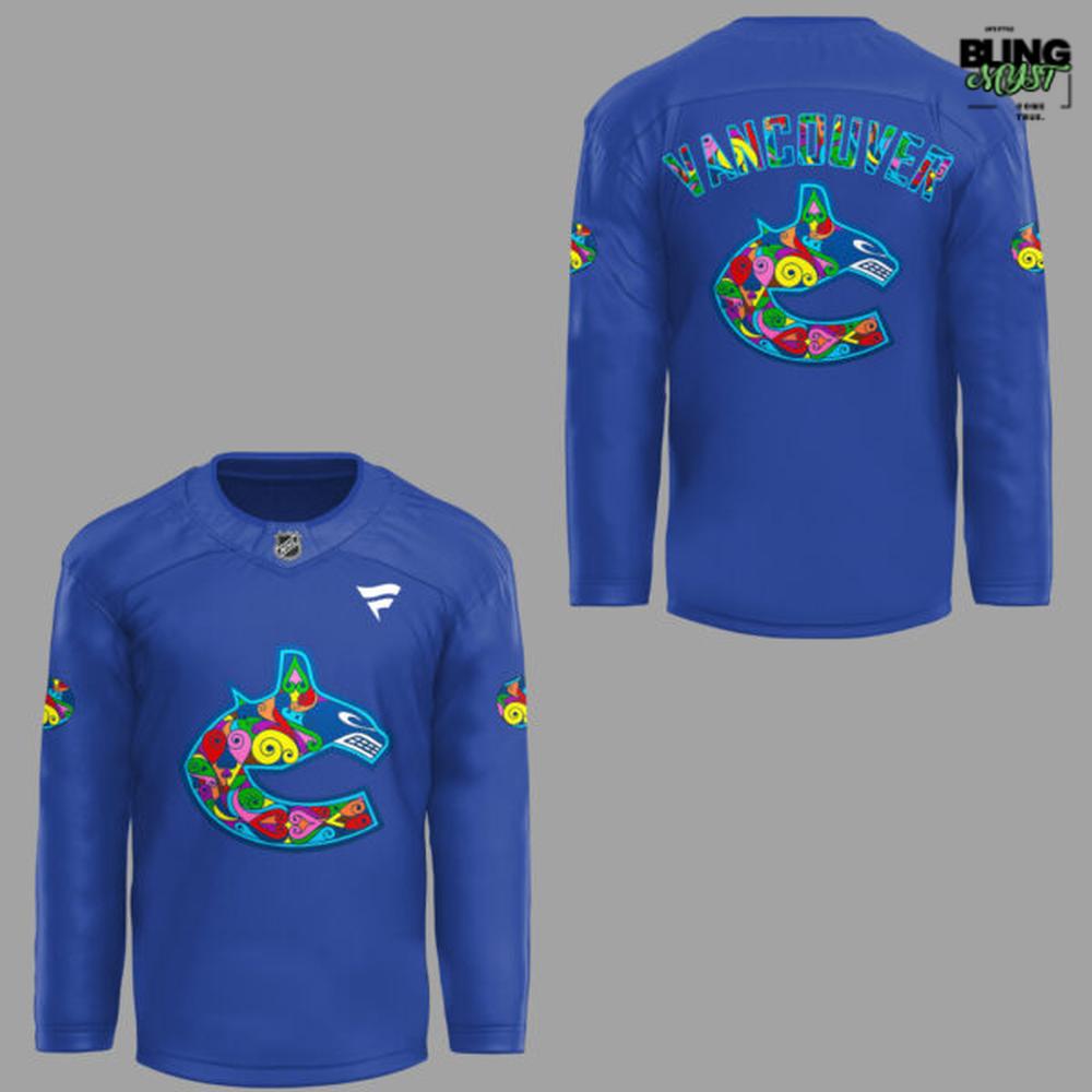 Vancouver Canucks Pride Night 2026 Special Hockey Jersey - Image 2