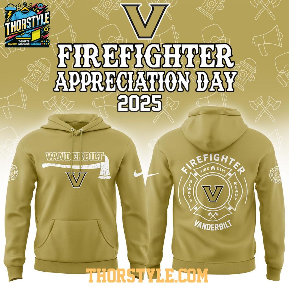 Vanderbilt Commodores Ncaa Firefighter Day Of Appreciation 2025 Hoodie T-Shirt