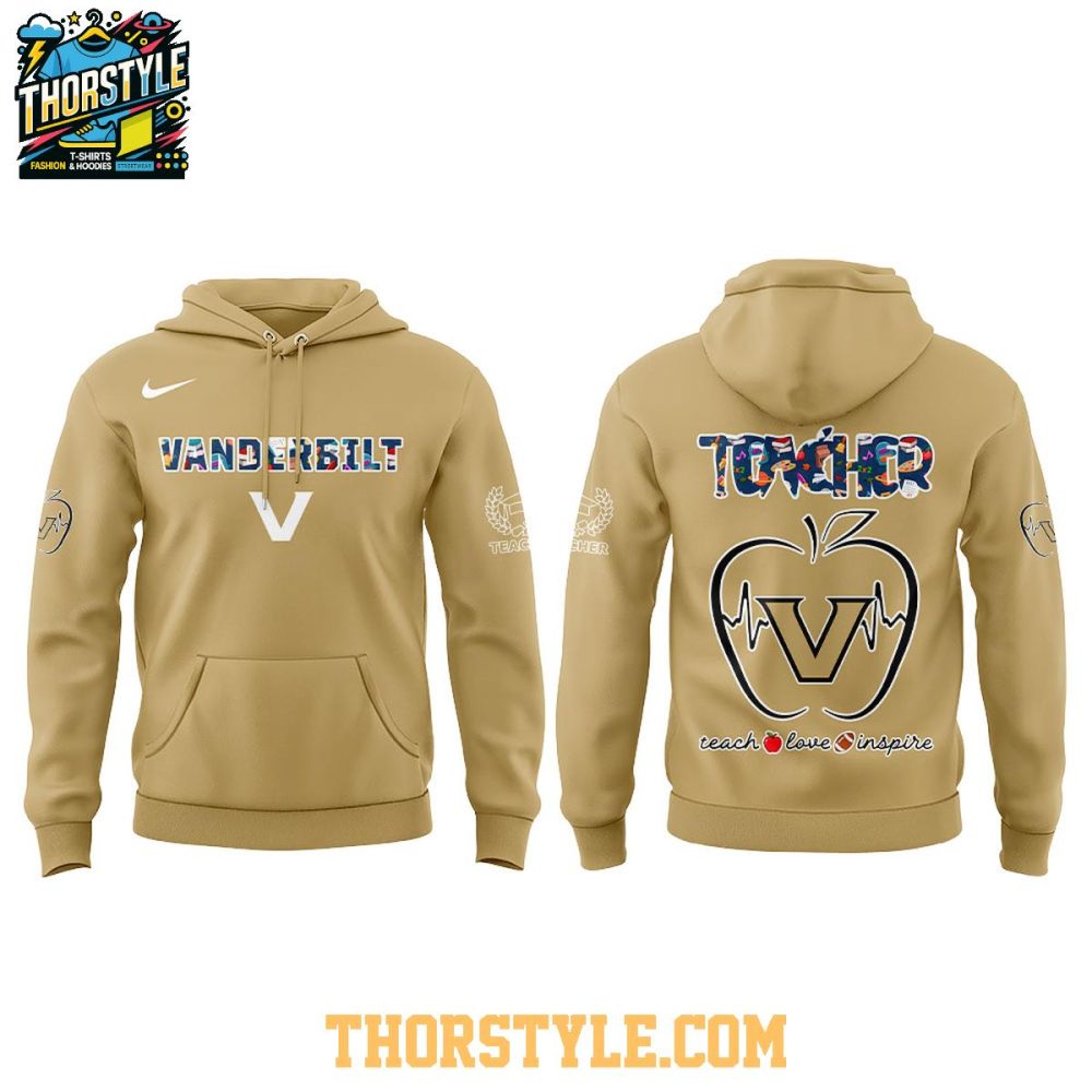 Vanderbilt Commodores Teachers 2025 Day Of Appreciation Hoodie T-Shirt - Image 2