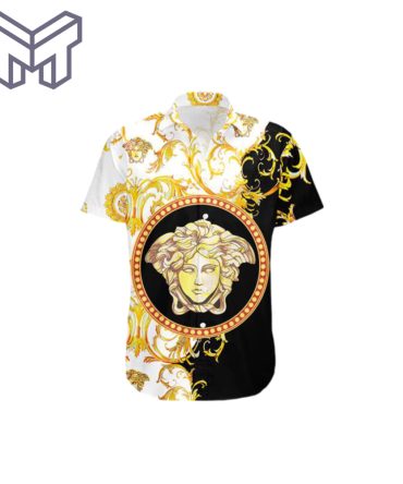 Versace Shirt Versace Hawaiian Shirt Button Shirt–Mura21233