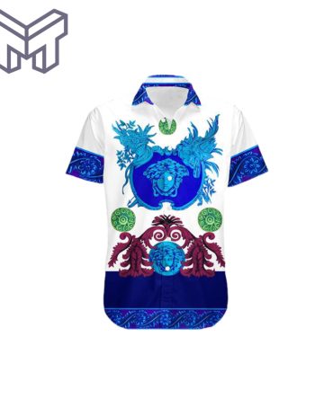 Versace Shirt Versace Hawaiian Shirt Button Shirt–Mura21242