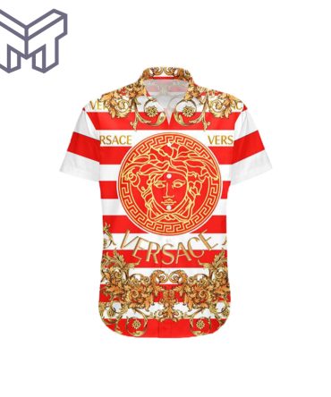 Versace Shirt Versace Hawaiian Shirt Button Shirt–Mura2206