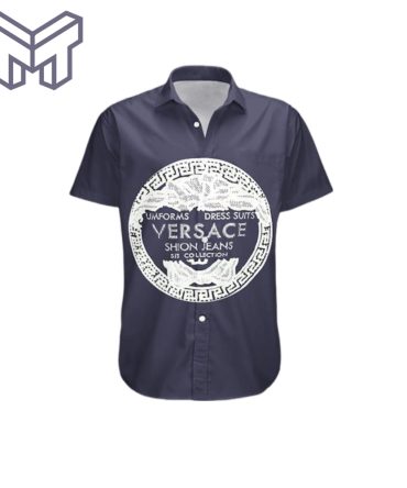 Versace Shirt Versace Hawaiian Shirt Button Shirt–Mura1236