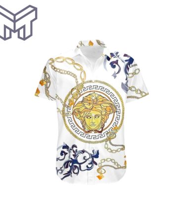 Versace Shirt Versace Hawaiian Shirt Button Shirt–Mura22202