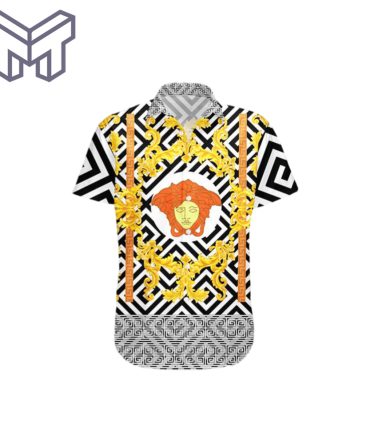 Versace Shirt Versace Hawaiian Shirt Button Shirt–Mura2203