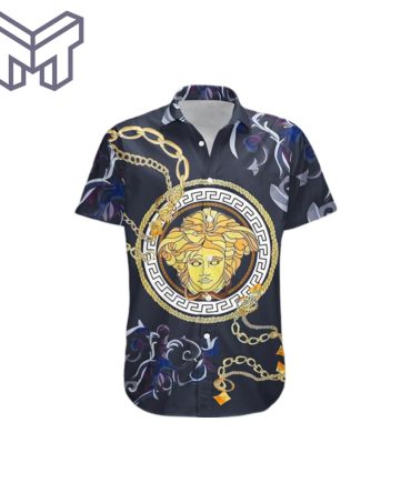 Versace Shirt Versace Hawaiian Shirt Button Shirt–Mura22205