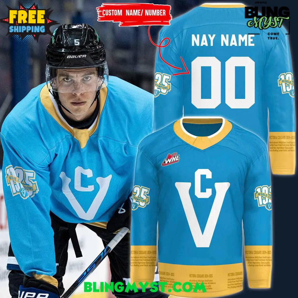 Victoria Royals 2025 Victoria Cougars Night Hockey Jersey