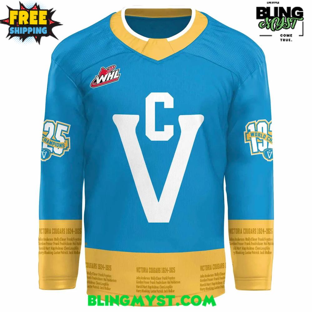 Victoria Royals 2025 Victoria Cougars Night Hockey Jersey - Image 2