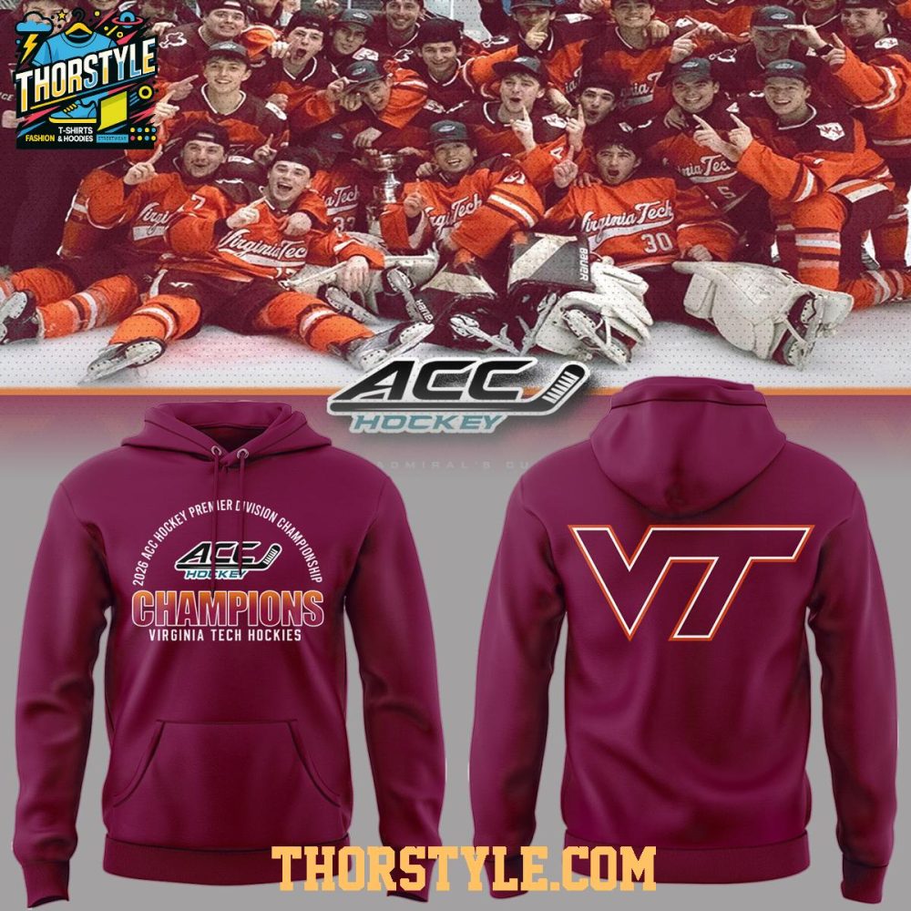 Virginia Tech Hokies M2 Premier Admiral Champions 2026 Hoodie T-Shirt