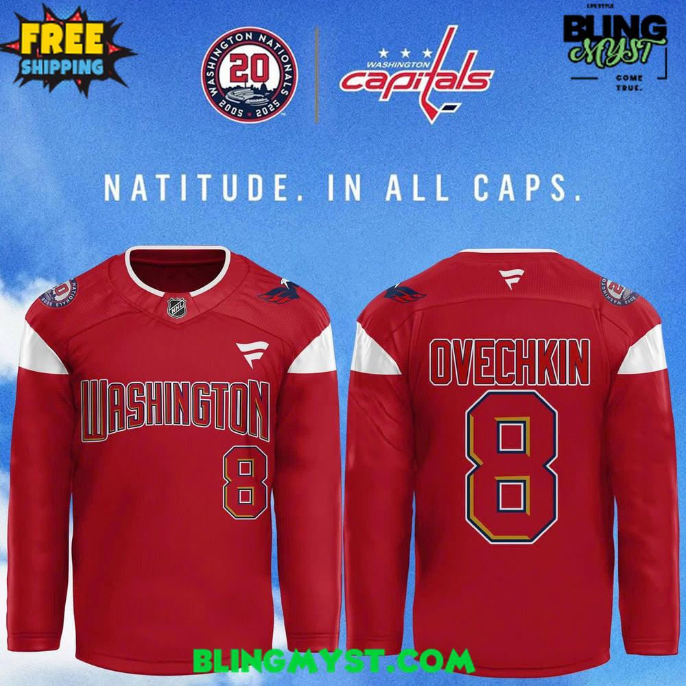 Washington Capitals 20Th Anniversary Special Hockey Jersey - Image 2