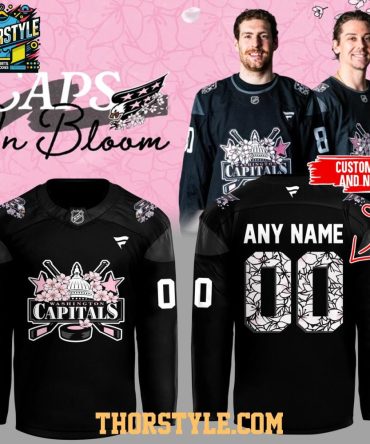 Washington Capitals Caps In Bloom Night 2026 Personalized Hockey Jersey
