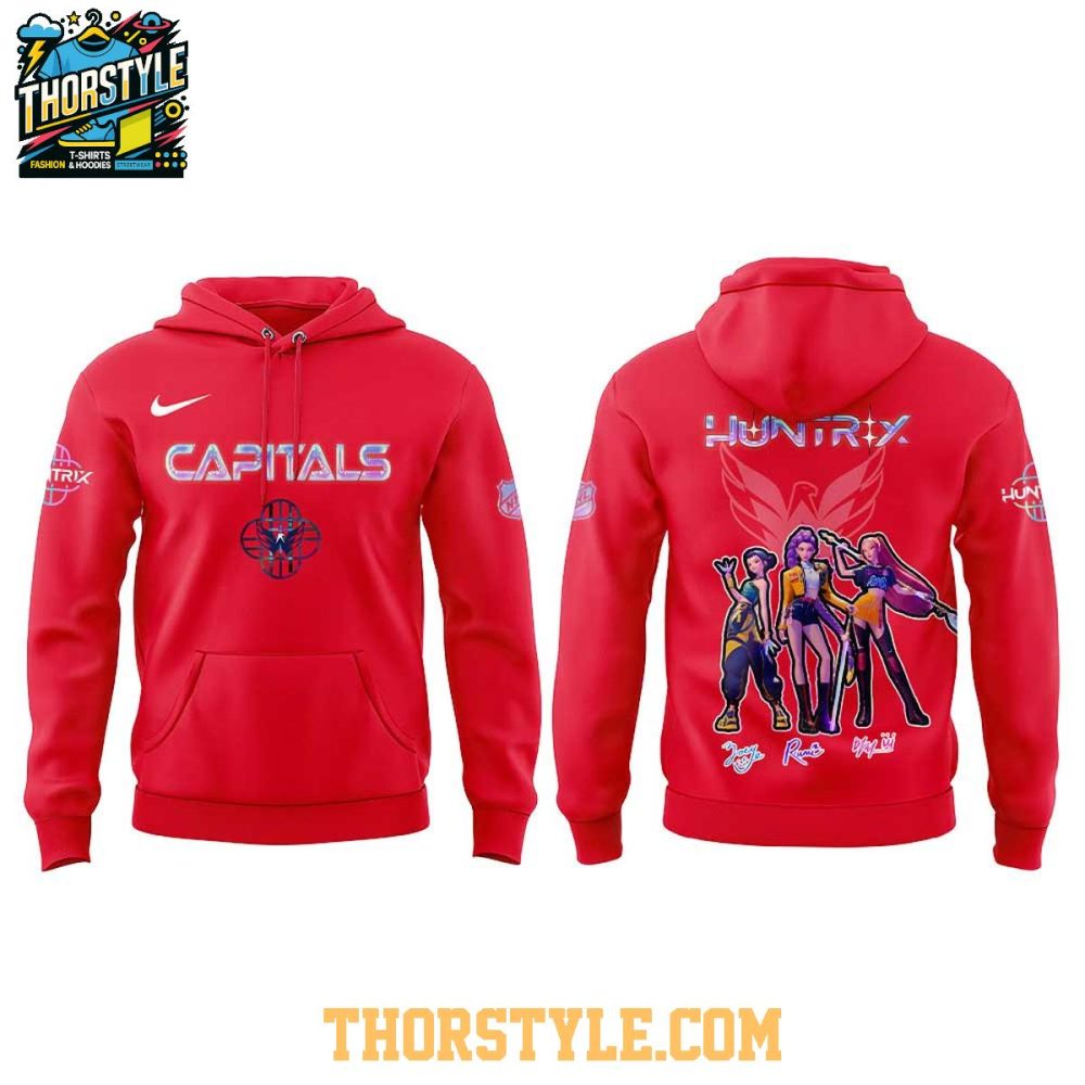 Washington Capitals Kpop Demon Hunters 2025 Takedown Hoodie T-Shirt - Image 2