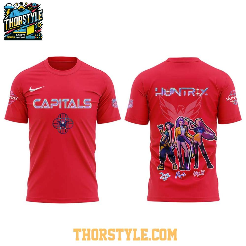 Washington Capitals Kpop Demon Hunters 2025 Takedown Hoodie T-Shirt - Image 4