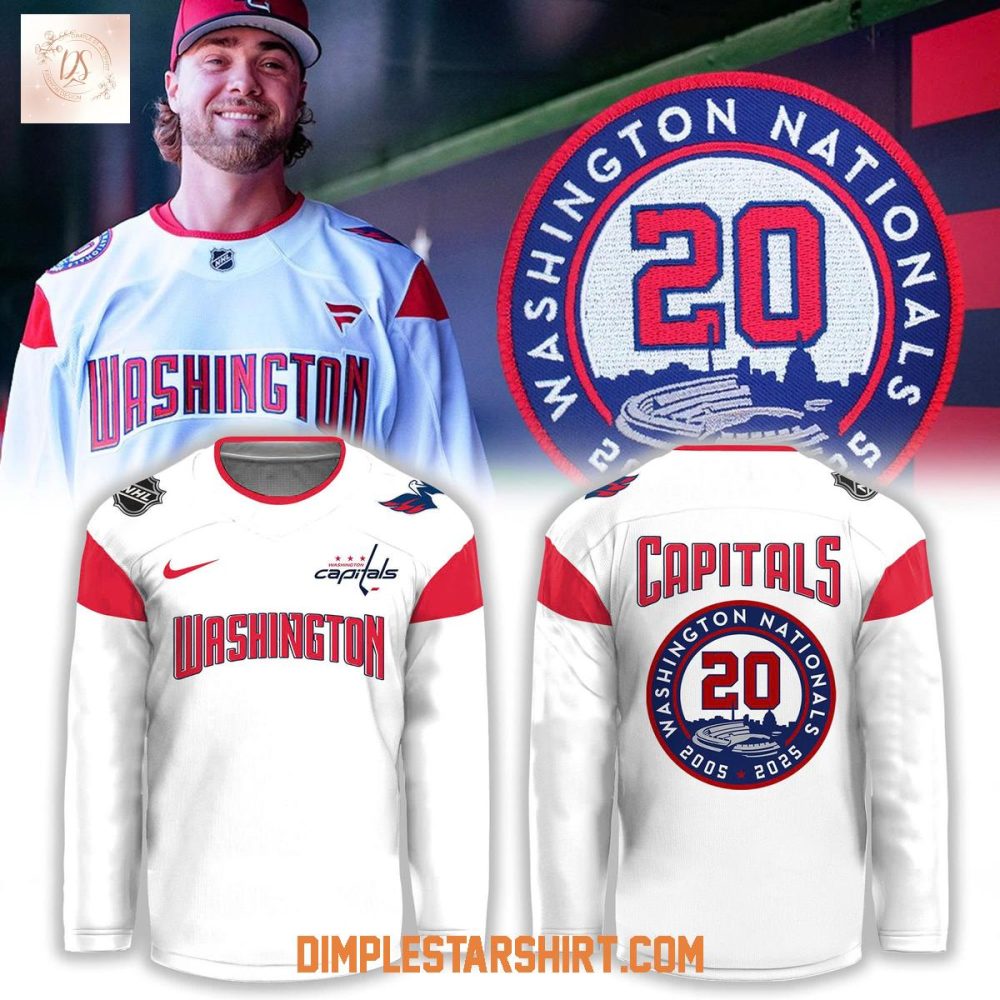 Washington Capitals Natitude In All Cap 20 Years Hockey Jersey